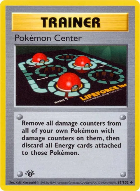 Pokemon Center #085/102 1st Edition Pokémon card from Base Set (Shadowless)