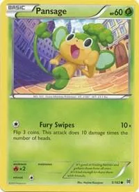 Pansage #5/162 Pokémon card from XY - BREAKthrough