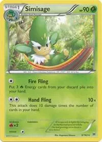 Simisage #6/162 Pokémon card from XY - BREAKthrough