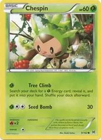 Chespin 9 #9/162 Pokémon card from XY - BREAKthrough