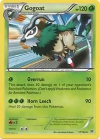 Gogoat #17/162 Pokémon card from XY - BREAKthrough