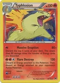Typhlosion #20/162 Reverse Holofoil Pokémon card from XY - BREAKthrough