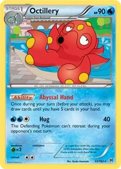 Octillery #33/162 Reverse Holofoil Pokémon card from XY - BREAKthrough