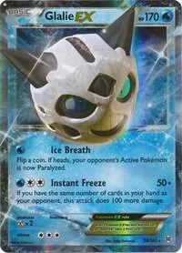 Glalie EX #34/162 Holofoil Pokémon card from XY - BREAKthrough