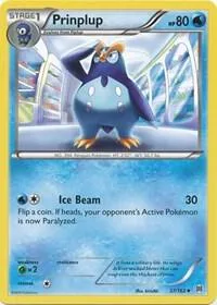 Prinplup #37/162 Pokémon card from XY - BREAKthrough