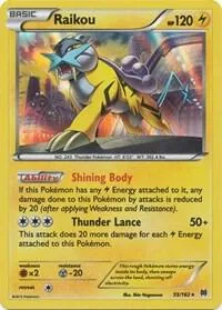 Raikou #55/162 Reverse Holofoil Pokémon card from XY - BREAKthrough