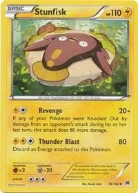 Stunfisk #56/162 Reverse Holofoil Pokémon card from XY - BREAKthrough