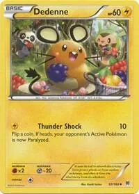 Dedenne #57/162 Pokémon card from XY - BREAKthrough