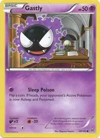Gastly #58/162 Pokémon card from XY - BREAKthrough