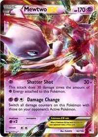 Mewtwo EX 62 #62/162 Holofoil Pokémon card from XY - BREAKthrough