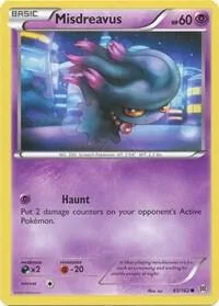 Misdreavus #65/162 Reverse Holofoil Pokémon card from XY - BREAKthrough