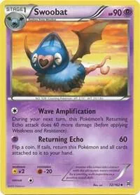 Swoobat #72/162 Reverse Holofoil Pokémon card from XY - BREAKthrough