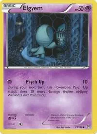 Elgyem #73/162 Reverse Holofoil Pokémon card from XY - BREAKthrough