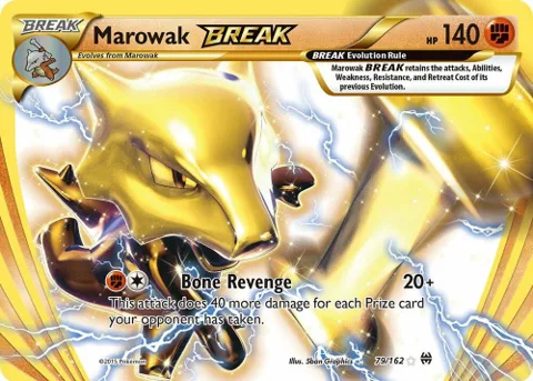 Marowak BREAK #79/162 Holofoil Pokémon card from XY - BREAKthrough