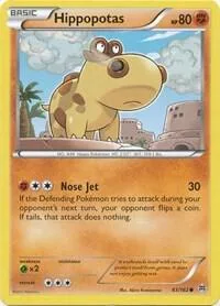 Hippopotas #83/162 Pokémon card from XY - BREAKthrough