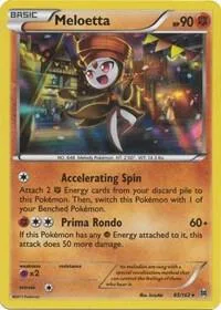 Meloetta #85/162 Reverse Holofoil Pokémon card from XY - BREAKthrough