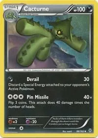 Cacturne #88/162 Reverse Holofoil Pokémon card from XY - BREAKthrough