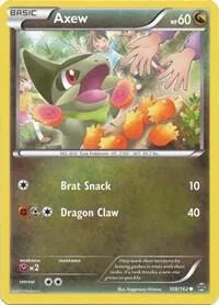 Axew 108 #108/162 Reverse Holofoil Pokémon card from XY - BREAKthrough
