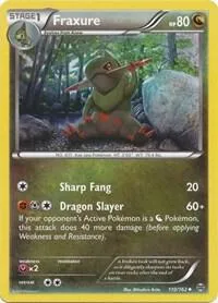 Fraxure #110/162 Reverse Holofoil Pokémon card from XY - BREAKthrough