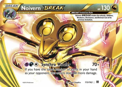 Noivern BREAK #113/162 Holofoil Pokémon card from XY - BREAKthrough