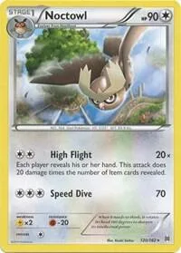 Noctowl #120/162 Pokémon card from XY - BREAKthrough
