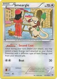 Smeargle #123/162 Pokémon card from XY - BREAKthrough
