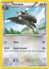 Staravia #126/162 Reverse Holofoil Pokémon card from XY - BREAKthrough