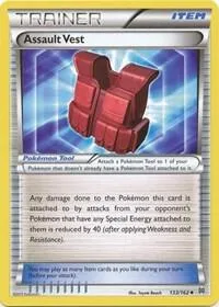 Assault Vest #133/162 Reverse Holofoil Pokémon card from XY - BREAKthrough