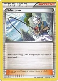 Fisherman #136/162 Pokémon card from XY - BREAKthrough