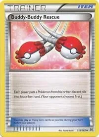 Buddy-Buddy Rescue #135/162 Reverse Holofoil Pokémon card from XY - BREAKthrough