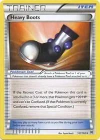 Heavy Boots #141/162 Reverse Holofoil Pokémon card from XY - BREAKthrough