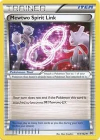 Mewtwo Spirit Link #144/162 Reverse Holofoil Pokémon card from XY - BREAKthrough