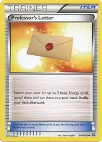 Professor's Letter #146/162 Reverse Holofoil Pokémon card from XY - BREAKthrough