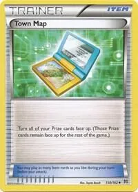Town Map #150/162 Pokémon card from XY - BREAKthrough
