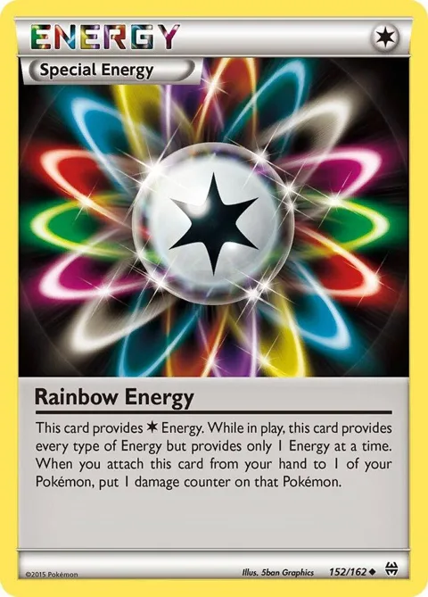 Rainbow Energy #152/162 Pokémon card from XY - BREAKthrough