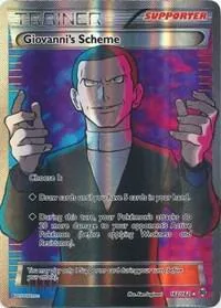 Giovanni's Scheme Full Art #162/162 Holofoil Pokémon card from XY - BREAKthrough