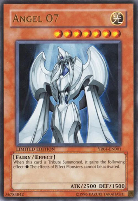 Angel O7 YR04-EN001 Yu-Gi-Oh card from Yu-Gi-Oh! R Manga Promo