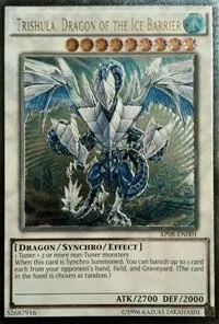 Trishula, Dragon of the Ice Barrier Ultimate Rare AP08-EN001 Yu-Gi-Oh card from Astral Pack 8