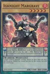 Igknight Margrave AP08-EN004 Yu-Gi-Oh card from Astral Pack 8