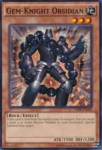 Gem-Knight Obsidian AP08-EN020 Yu-Gi-Oh card from Astral Pack 8