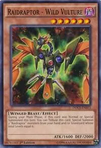Raidraptor - Wild Vulture DOCS-EN013 Unlimited Yu-Gi-Oh card from Dimension of Chaos