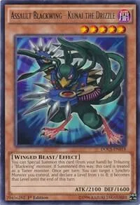 Assault Blackwing - Kunai the Drizzle DOCS-EN018 Unlimited Yu-Gi-Oh card from Dimension of Chaos