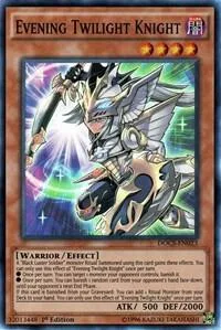 Evening Twilight Knight DOCS-EN023 1st Edition Yu-Gi-Oh card from Dimension of Chaos