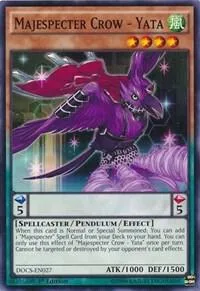 Majespecter Crow - Yata DOCS-EN027 1st Edition Yu-Gi-Oh card from Dimension of Chaos