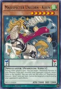 Majespecter Unicorn - Kirin DOCS-EN029 1st Edition Yu-Gi-Oh card from Dimension of Chaos