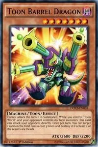 Toon Barrel Dragon DOCS-EN038 Unlimited Yu-Gi-Oh card from Dimension of Chaos