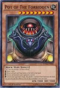 Pot of The Forbidden DOCS-EN040 Unlimited Yu-Gi-Oh card from Dimension of Chaos