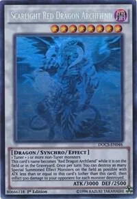 Scarlight Red Dragon Archfiend Ghost Rare DOCS-EN046 1st Edition Yu-Gi-Oh card from Dimension of Chaos