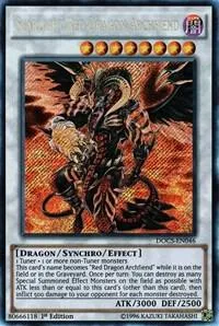 Scarlight Red Dragon Archfiend DOCS-EN046 1st Edition Yu-Gi-Oh card from Dimension of Chaos