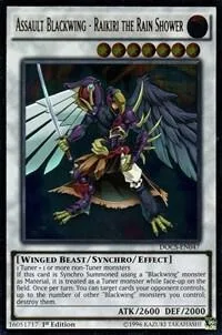 Assault Blackwing - Raikiri the Rain Shower Ultimate Rare DOCS-EN047 1st Edition Yu-Gi-Oh card from Dimension of Chaos